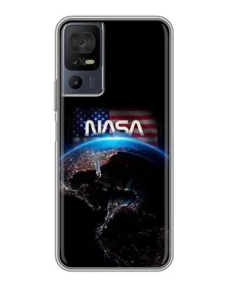 Чохол для TCL 40 SE з картинкою «Земля з космосу NASA»