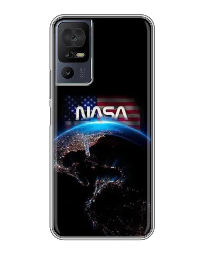 Чохол для TCL 40 SE з картинкою «Земля з космосу NASA»