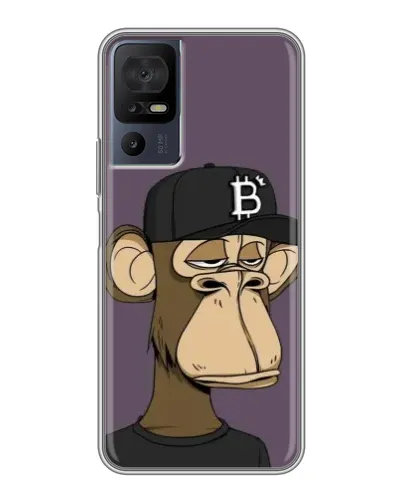 Чохол для TCL 40 SE з картинкою «Bored Ape в кепці»