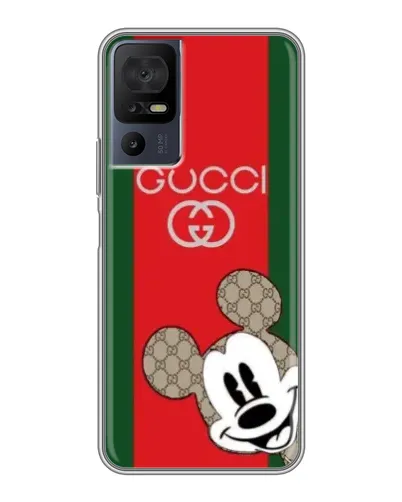 Чохол для TCL 40 SE з картинкою «Gucci — смуги та Міккі»