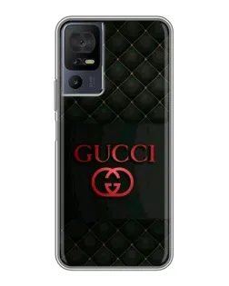 Чохол для TCL 40 SE з картинкою «Gucci — стьобаний чорний»