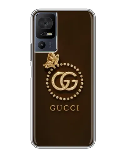 Чохол для TCL 40 SE з картинкою «Gucci — золотий метелик»