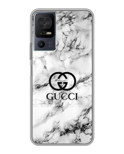 Чохол для TCL 40 SE з картинкою «Gucci — мармуровий шик»