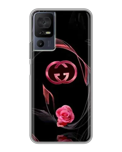Чохол для TCL 40 SE з картинкою «Gucci — неонова троянда»