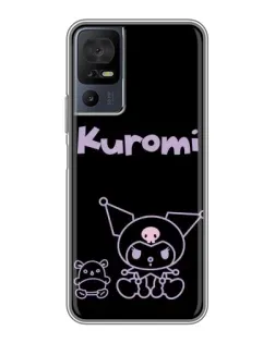 Чохол для TCL 40 SE з картинкою «Kuromi — чорний мінімалізм» Чохол для TCL 40 SE з картинкою «Kuromi — чорний мінімалізм»