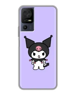 Чохол для TCL 40 SE з картинкою «Kuromi — ніжний фіолетовий»