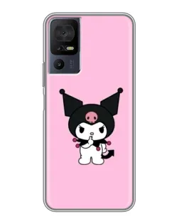 Чохол для TCL 40 SE з картинкою «Kuromi — рожева ніжність»