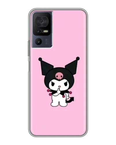 Чохол для TCL 40 SE з картинкою «Kuromi — рожева ніжність»