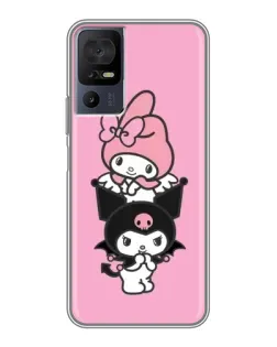 Чохол для TCL 40 SE з картинкою «Тріо My Melody та Kuromi»
