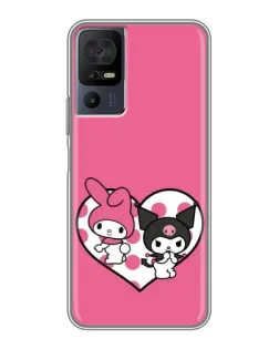 Чохол для TCL 40 SE з картинкою «Kuromi та My Melody»