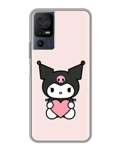 Чохол для TCL 40 SE з картинкою «Kuromi та серце»