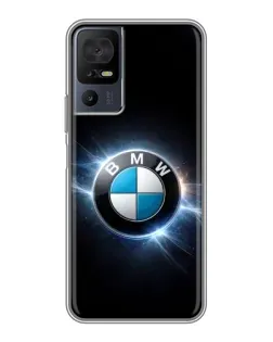 Чохол для TCL 40 SE з картинкою «BMW — неонове сяйво»