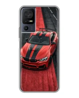 Чохол для TCL 40 SE з картинкою «BMW на червоній доріжці»
