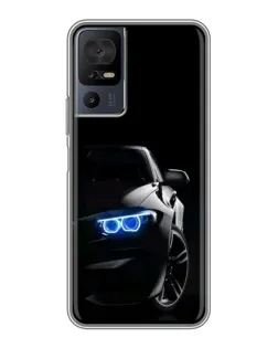 Чехол для TCL 40 SE с картинкой «BMW — ночной взгляд»