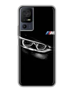 Чехол для TCL 40 SE с картинкой «BMW — взгляд тигра»