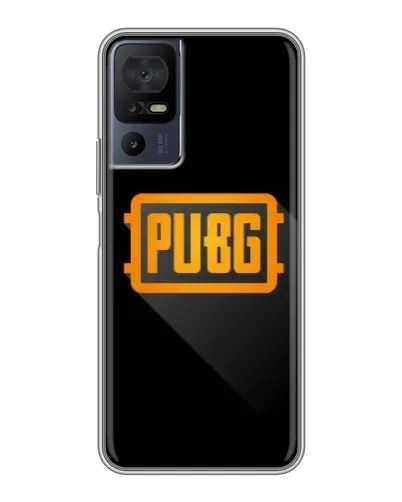 Чохол для TCL 40 SE з картинкою «PUBG — рамка лого»