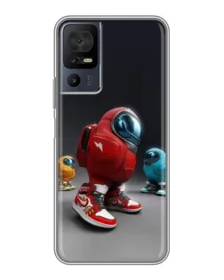 Чохол для TCL 40 SE з картинкою «Among Us — 3D стиль»