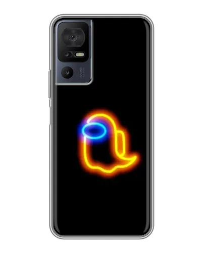 Чохол для TCL 40 SE з картинкою «Among Us неонове сяйво»
