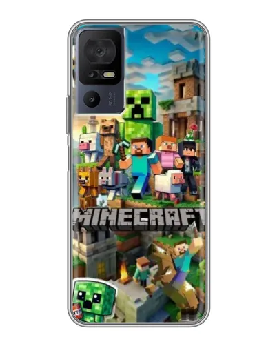 Чохол для TCL 40 SE з картинкою «Замок Minecraft»