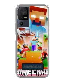 Чохол для TCL 40 SE з картинкою «Minecraft герої гри»