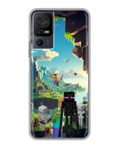 Чохол для TCL 40 SE з картинкою «Ендермен у лісі»