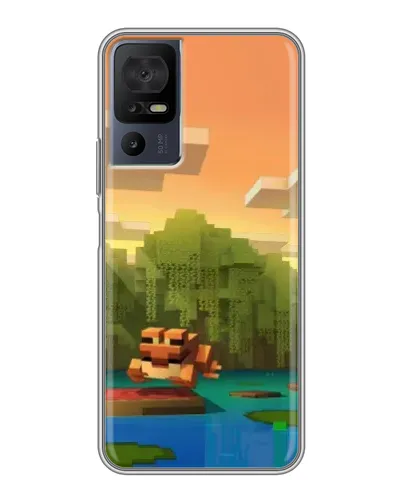Чехол для TCL 40 SE с картинкой «Майнкрафт закат солнца» Чехол для TCL 40 SE с картинкой «Майнкрафт закат солнца»