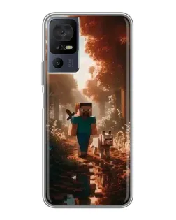 Чохол для TCL 40 SE з картинкою «Стів у лісі»