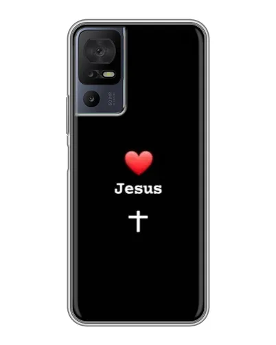 Чохол для TCL 40 SE з картинкою «Серце - Jesus» Чохол для TCL 40 SE з картинкою «Серце - Jesus»