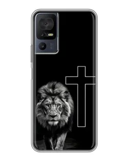 Чохол для TCL 40 SE з картинкою «Лев та Хрест»