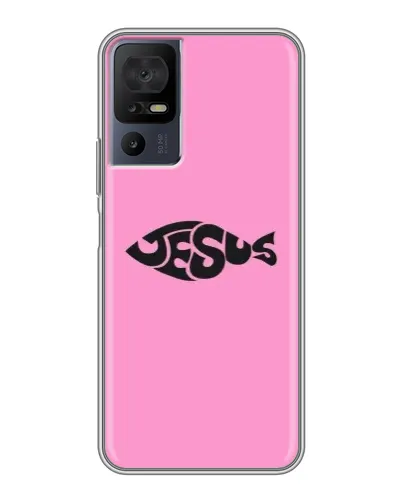 Чохол для TCL 40 SE з картинкою «Рожевий символ Jesus» Чохол для TCL 40 SE з картинкою «Рожевий символ Jesus»