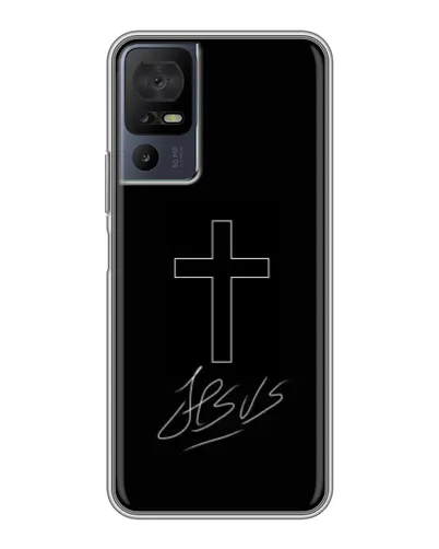 Чохол для TCL 40 SE з картинкою «Графічний хрест Jesus» Чохол для TCL 40 SE з картинкою «Графічний хрест Jesus»