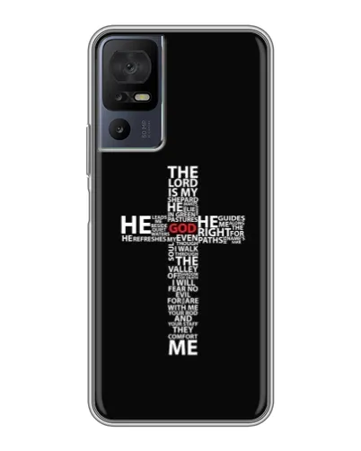 Чохол для TCL 40 SE з картинкою «Текстовий хрест» Чохол для TCL 40 SE з картинкою «Текстовий хрест»