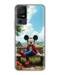 Чохол для TCL 40 SE з картинкою «Міккі на лавці»