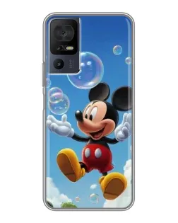 Чохол для TCL 40 SE з картинкою «Mickey та мильні бульбашки»