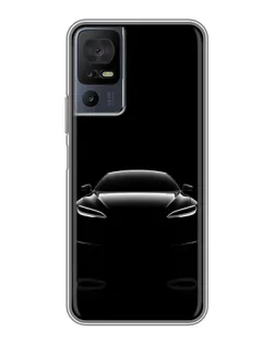 Чохол для TCL 40 SE з картинкою «Силует Tesla Night»
