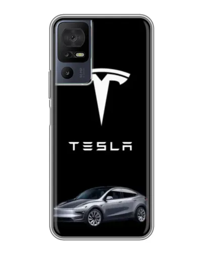 Чохол для TCL 40 SE з картинкою «Tesla Model Y»