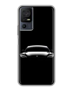 Чохол для TCL 40 SE з картинкою «Фари Tesla Night»