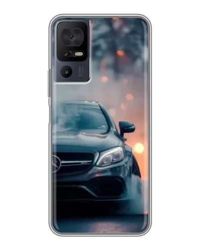 Чохол для TCL 40 SE з картинкою «Mercedes — нічне місто»