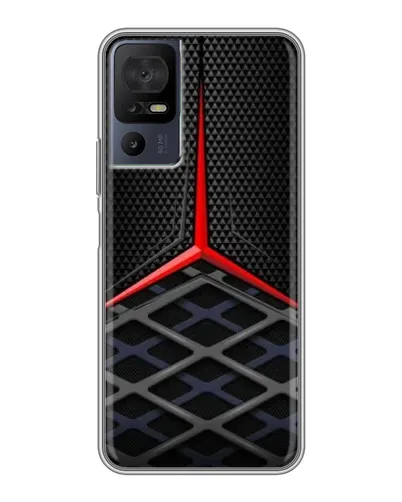 Чохол для TCL 40 SE з картинкою «Mercedes Carbon Grid»