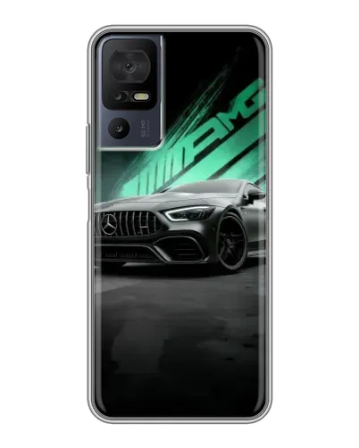 Чохол для TCL 40 SE з картинкою «Темний Mercedes AMG»
