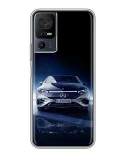 Чохол для TCL 40 SE з картинкою «Нічний Mercedes EQ»