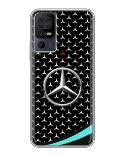 Чохол для TCL 40 SE з картинкою «Mercedes — бірюзовий акцент»