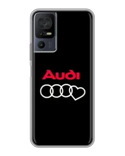 Чохол для TCL 40 SE з картинкою «Логотип Audi Heart»