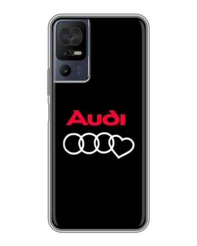 Чохол для TCL 40 SE з картинкою «Логотип Audi Heart»