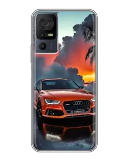 Чохол для TCL 40 SE з картинкою «Audi — захід сонця»