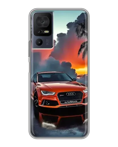 Чохол для TCL 40 SE з картинкою «Audi — захід сонця»