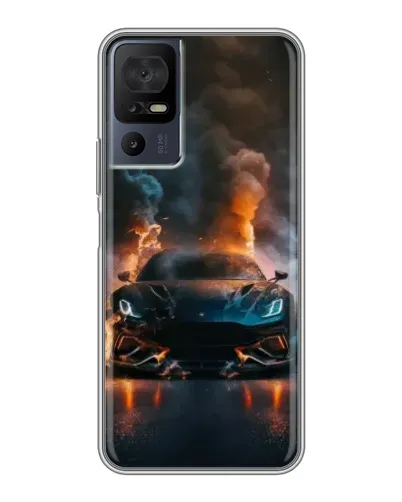 Чохол для TCL 40 SE з картинкою «Lamborghini димна естетика»