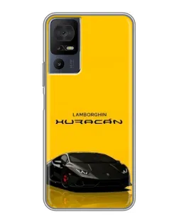 Чохол для TCL 40 SE з картинкою «Lamborghini Huracan чорний»