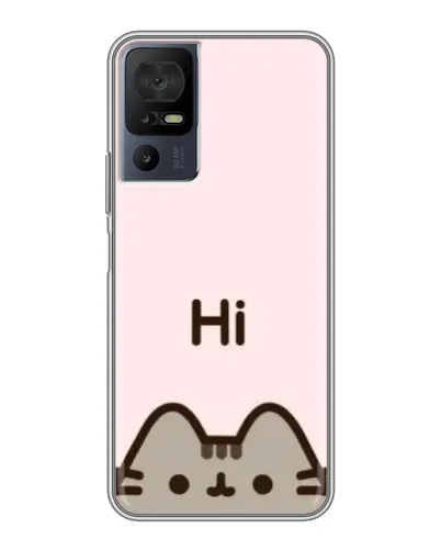 Чохол для TCL 40 SE з картинкою «Пушин каже Hi» Чохол для TCL 40 SE з картинкою «Пушин каже Hi»