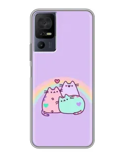 Чохол для TCL 40 SE з картинкою «Веселкові Пушини»